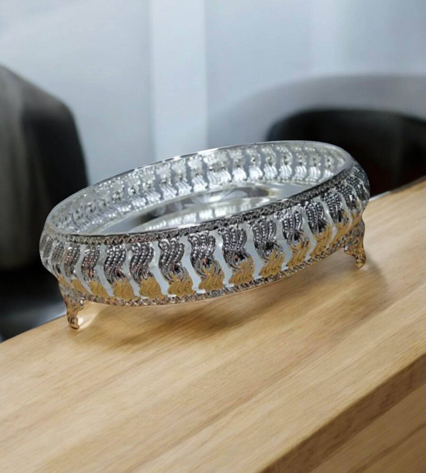 Sigaram 9 Inch Wedding Tray For Pooja Festival and Wedding Ceremany K4459