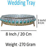 Sigaram 8 Inch Wedding Tray For Pooja Festival and Wedding Ceremany K4450