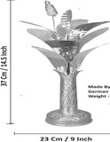 Sigaram 14.5 X 9 Inch German Silver Banana Tree For Pooja Decor K4164