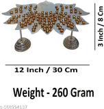 Sigaram Silver Plated Lotus Design 108 Flower Stand for Varamahalakshmi Pooja Festival K4748