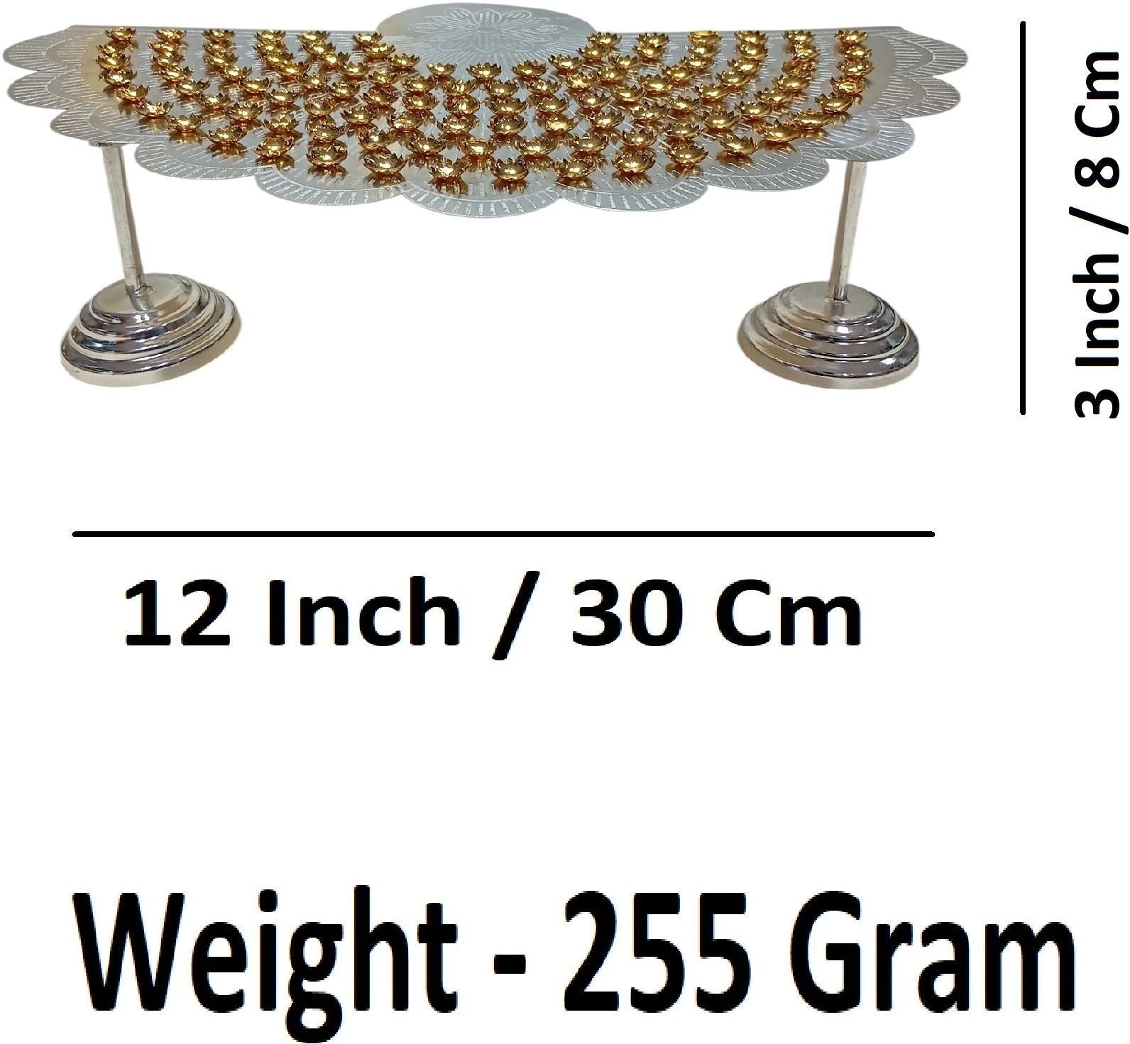 Sigaram Silver Plated Zig Design 108 Flower Stand for Varamahalakshmi Pooja Festival K4749