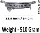 Sigaram 10 Inch Metal Wedding Tray with Hand For Pooja Festival & Wedding Ceremany K4686