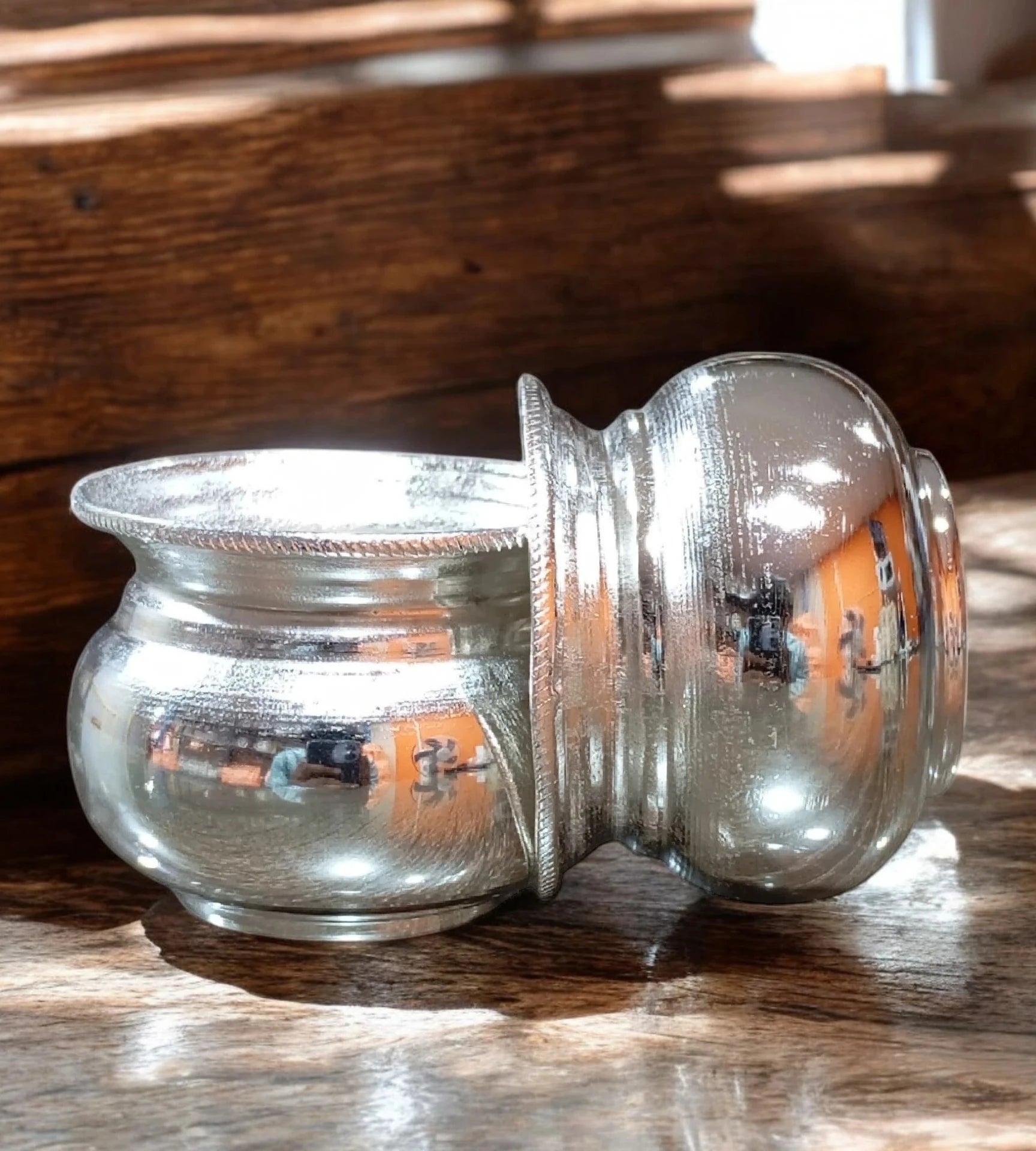 Sigaram Sigaram German Silver Traditional Kum Kum & Haldi Cup For Home Pooja K4663