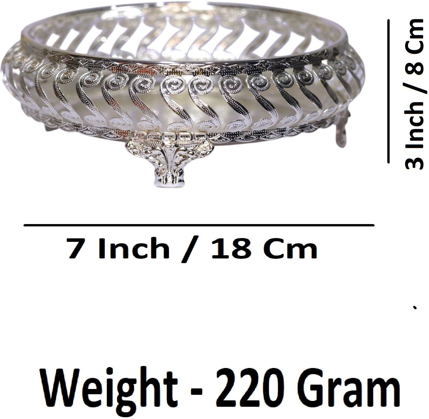 Sigaram 7 Inch Metal Wedding Tray For Pooja Festival and Wedding Ceremany K4688