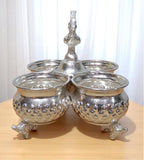Sigaram Brass 4.5 Inch Panchwal with Peacock Handle for Home & Temple Pooja Decor K4726