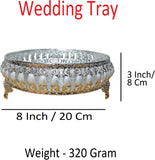 Sigaram 8 Inch Wedding Tray For Pooja Festival and Wedding Ceremany K4457