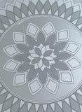 Sigaram German Silver 8 Inch Floral Designed Plate For Home Pooja Decor K2341