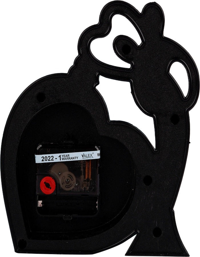 P Blue White  19 X 16 Cm Analog Table Clock K3765