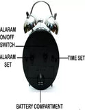 Silver Color 7 X 12Cm Analog Table Clock K3093