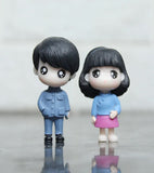 Cute Couple Figurin Cartoon Miniature Showpiece Statue For Gift,Lovers K4247