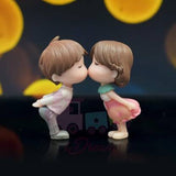 Cute Couple Figurin Cartoon Miniature Showpiece Statue For Gift,Lovers K4242