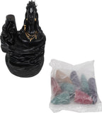 4X3 Inch Adiyogi Fog Backflow Scented Cone Burner for Home Puja Decor K4217