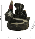4X3 Inch Ganesha Fog Backflow Scented Cone Burner for Home Puja Decor K4215