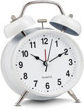 White Color 9 X 12Cm Analog Table Clock K3090