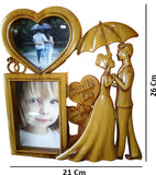 Wooden Couple heart  photo frame for gift