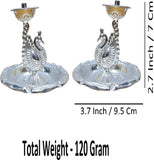 Sigaram Brass 2.7 Inch Fancy Peacock Diya For Home Pooja Decore K4566