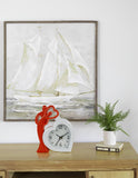 15x19 Cm Couple Heart Table Clock for Home Office College K4172