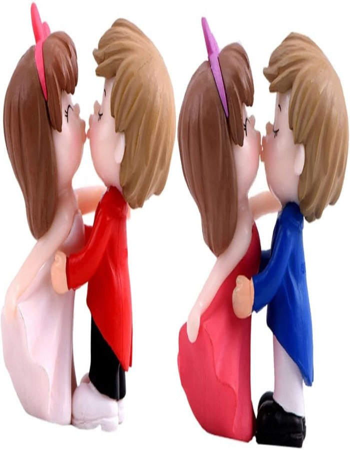 Cute Couple Kiss Figurin Miniature Showpiece Statue For Gift,Lovers K4277