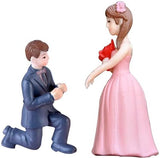 Cute Couple Proposing Figurin Miniature Showpiece Statue For Gift,Lovers K4281