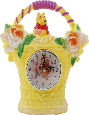 Yellow Color 7 X 21Cm Analog Table Clock K3071